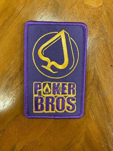PokerBROS Stacked Logo Purple Patch