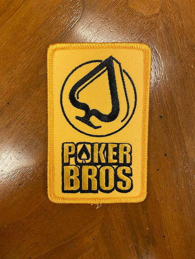 PokerBROS Stacked Logo Gold Patch
